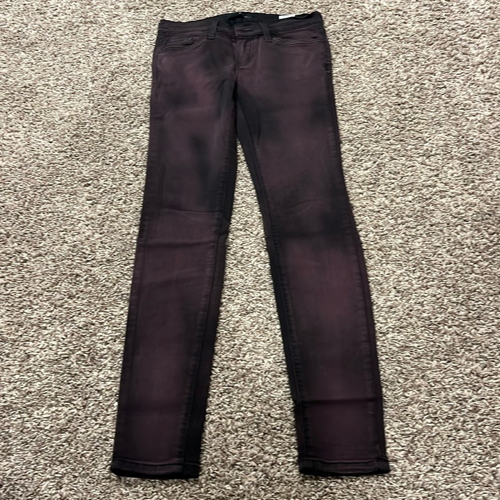 Used Kancan maroon skinny jean. Size 26